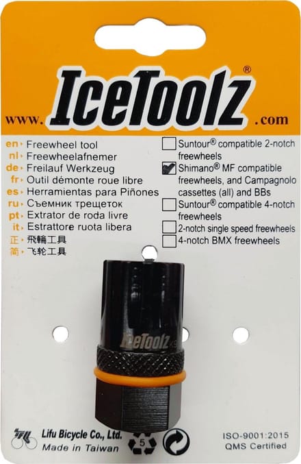 IceToolz Freewheelafnemer - Suntour 2-noks - Cr-V staal - Geschikt voor 21mm conussleutel