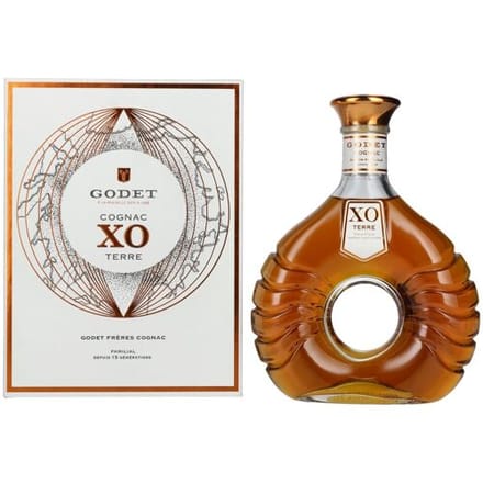 Godet Cognac XO TERRE 40% Vol. 0,7l in geschenkverpakking
