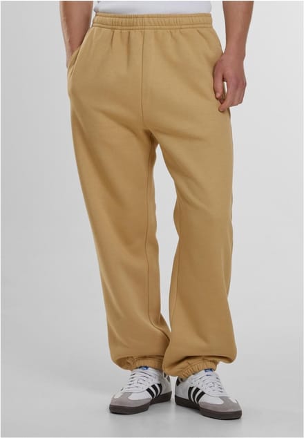 Urban Classics - Fluffy Heren joggingbroek - 3XL - Beige