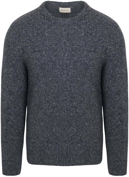 Gant Pullover Wool Blend Antraciet - Maat 3XL - Heren - Pullovers