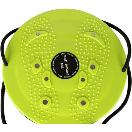 Taille Draaiende Schijf Magneet Voetmassage Afslankend Groot Gebied Granulaire Uitsteeksels Pedaal Taille groen