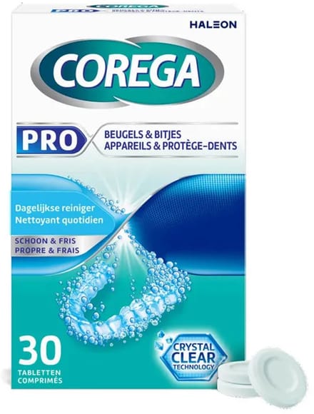 3x Corega Pro Beugels & Bitjes 30 tabletten