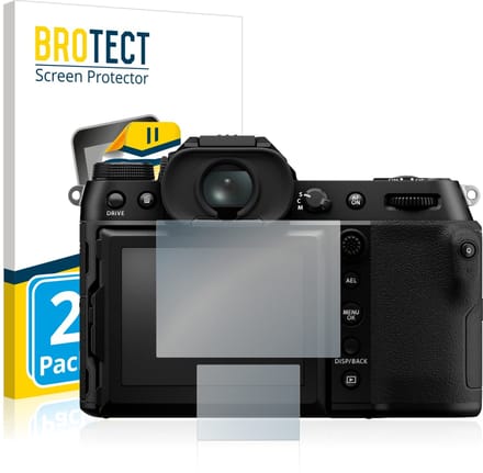 BROTECT - Screenprotector voor Fujifilm GFX100S - Folie Beschermfolie transparant 2 Stuks