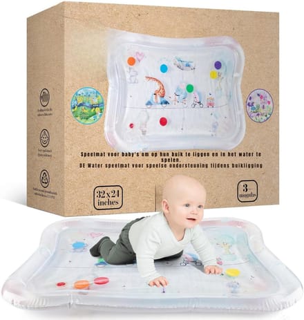ZMR® Watermat - Speelmat Water - Waterspeelmat Baby - Wit - ‎80cm x 60cm x 6cm