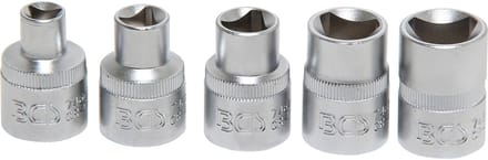 BGS Driekant-inzetstukset M5 - M12 (8 - 16,5 mm) 5 delig