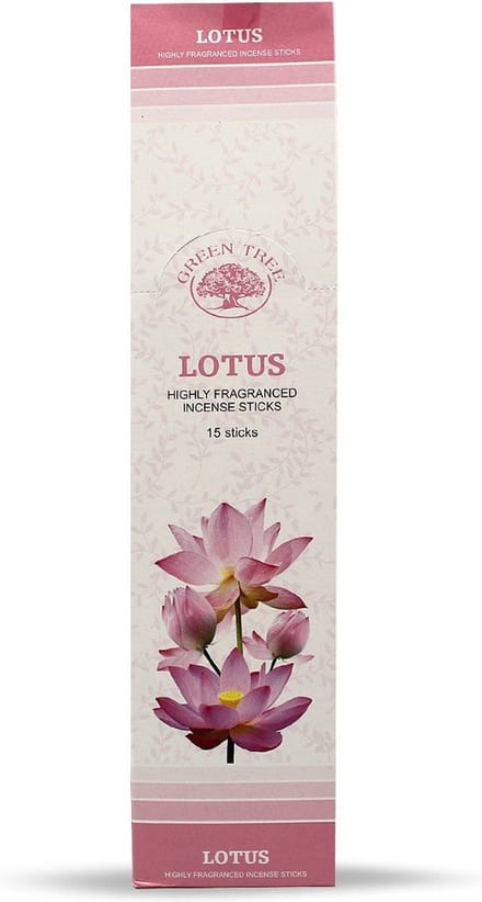 Green Tree - Wierook - Wierookstokjes - Wierooksticks - Incense sticks - Lotus - 2 Pakjes