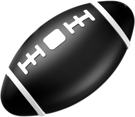 Smart Tag Football Tracker – Zwart - Apple Find My | Voetbal-Design Bluetooth Tag