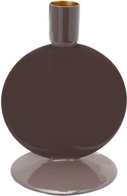 Kandelaar - Branded by - kandelaar ginny taupe - 14 cm hoog