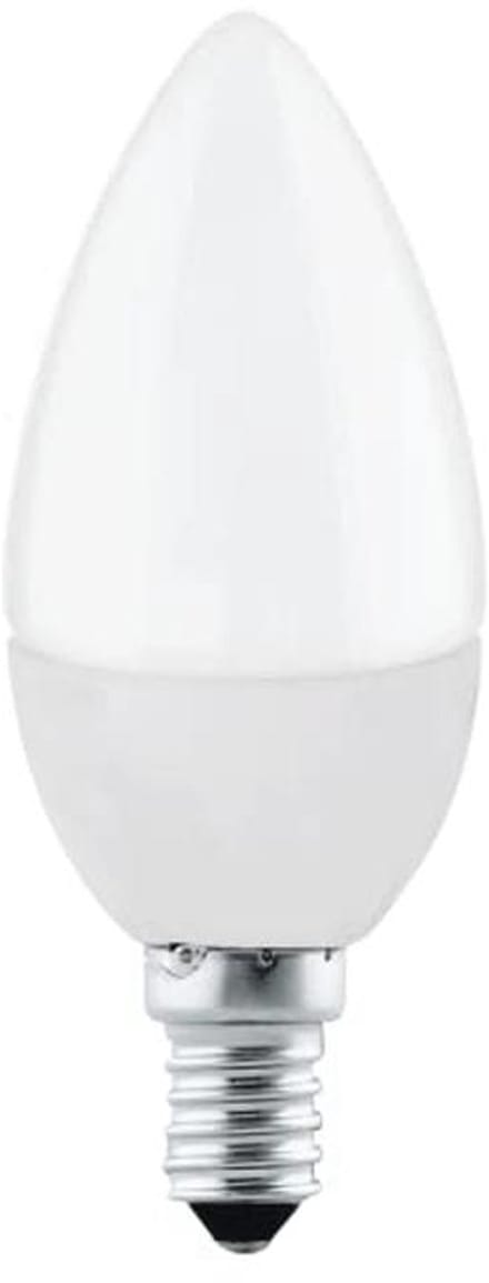Warm witte LED E14 Edison kaarslamp - 5 Watt (40W equivalent), 470 Lumen, Opaal glas, 2700K, Ø 3,7 cm