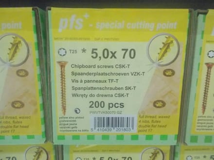 PGB Spaanderplaatschroef VZK-T 5,0x070mm (200 stuks)