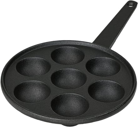 MMP® Poffertjespan - Poffertjespannen - Zwart = 20cm x 20cm x 3cm