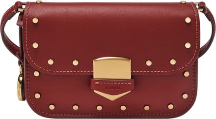 FOSSIL Schoudertas Lennox Flap Crossbody Scarlet Wijnrood