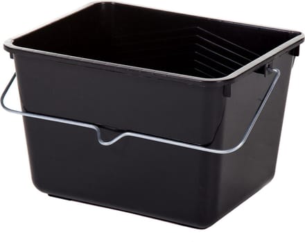 Verfemmer 12 liter | Zwart | Sausemmer | met hengsel