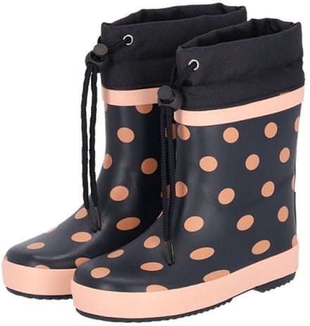 Xqboots Meisjeslaars Gevoerd Stip Marine - Laarzen - 21/22