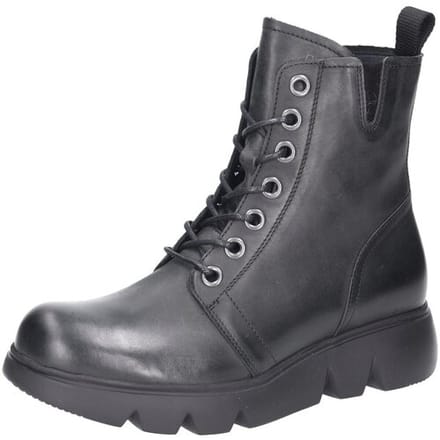 Wolky Hope XW Softy Wax Veterboots - Dames - Zwart - Maat 38