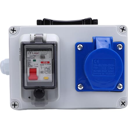 Buitendistributiedoos Handheld IP44 tot IP67 Waterdicht Type A Blijft Huidig Stroomonderbreker Stopcontactdoos voor