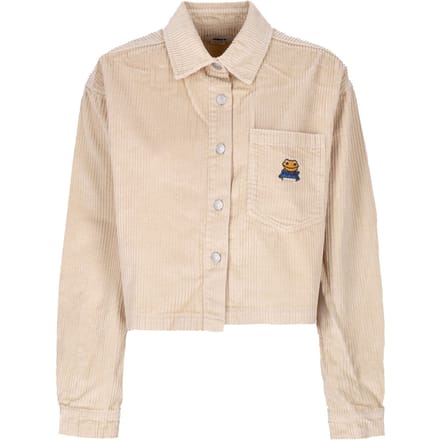 Damesshirt met lange mouwen en capuchon Liam cropped shirt L/s Irish Cream