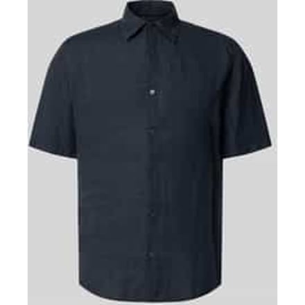 regular fit linnen overhemd met korte mouw model 'RASH_2_M'