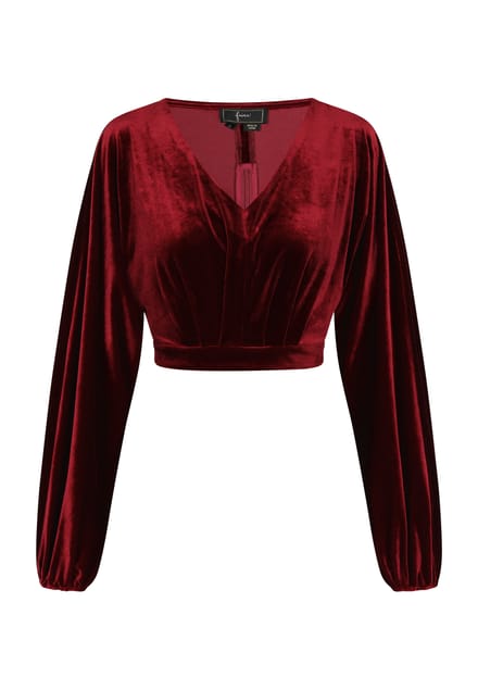 Faina Blouse Dames wijnrood
