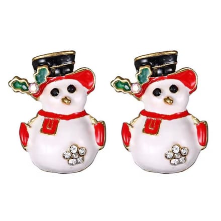 Oorbellen- Sneeuwpop- Kerst- Charme Bijoux