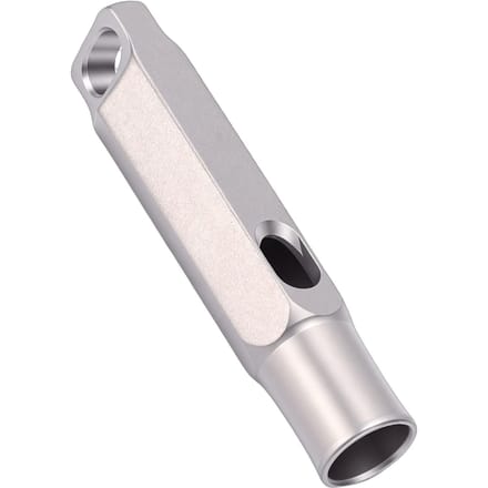 Sifflet d'urgence Titane Pur Imperméable 120 dB Portable Sifflet de Survie avec Cordon