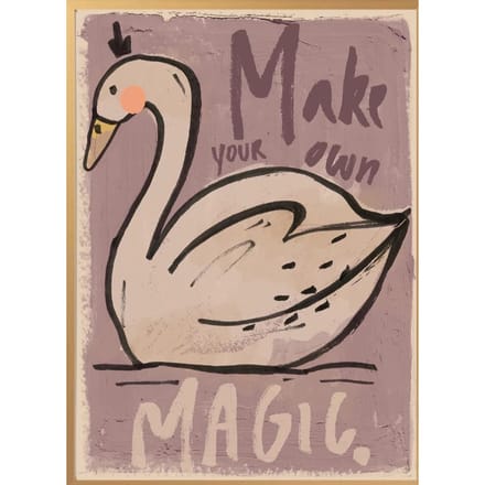 Studioloco - Magic Swan Poster Kinderkamer - Kamer Decoratie - Muurdecoratie - 50 x 70 cm