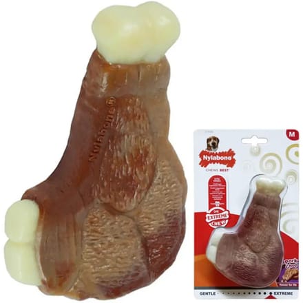 Hondenspeelgoed Nylabone Extreme Chew - Pork Chop M