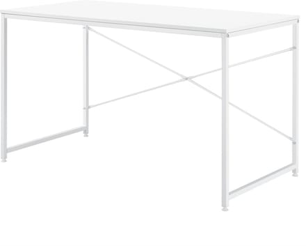 Bureau Nice 120x60x72 cm spaanplaat en metaal wit