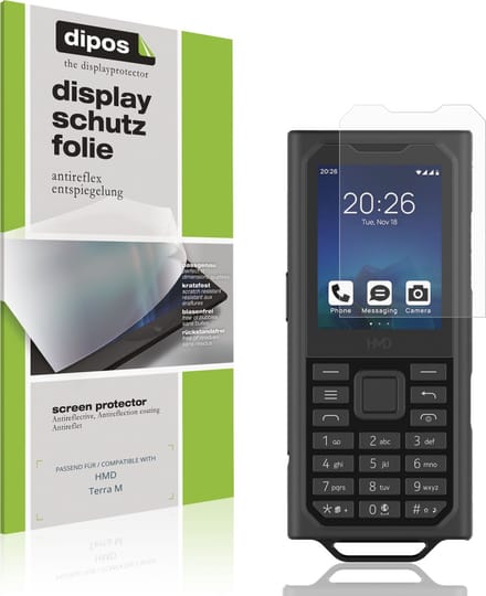 dipos – 4x Matte Beschermfolie geschikt voor HMD Terra M | Krasbestendige & antireflecterende Screenprotector Ultra-Thin