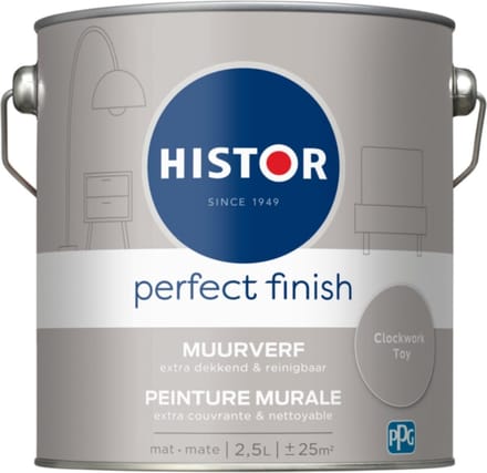 Histor Perfect Finish Muurverf - Mat - 2.5L - Clockwork Toy