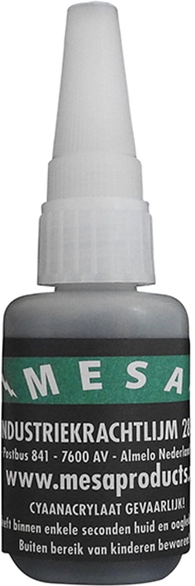 Rubberlijm Black cyano 50 gram Mesaproducts