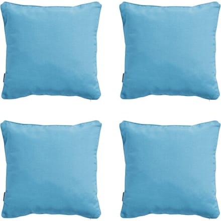 Madison - Sierkussen Panama aqua - Ca. 60x60 cm - Set van 4