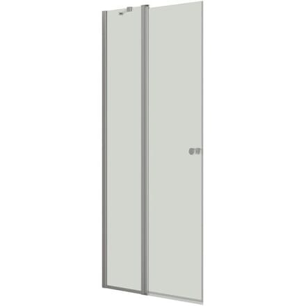 Dansani Match shower door with fixed part 99 x 200 with clear glass C101-01