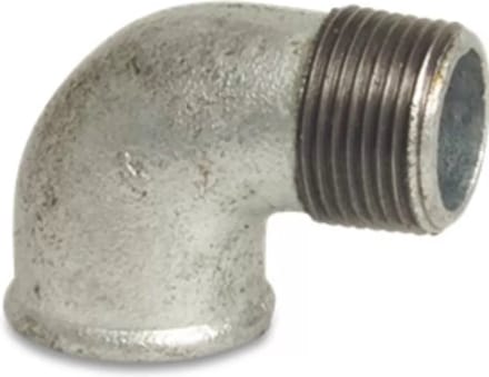 Profec Nr. 92 - Gegalvaniseerde knie 90° 1 1/2x1 1/2