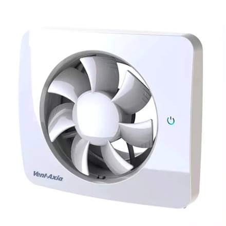 Badkamerventilator Svensa PureAir met geur-, vocht- en lichtsensor + timer 100-125mm (app-gestuurd)