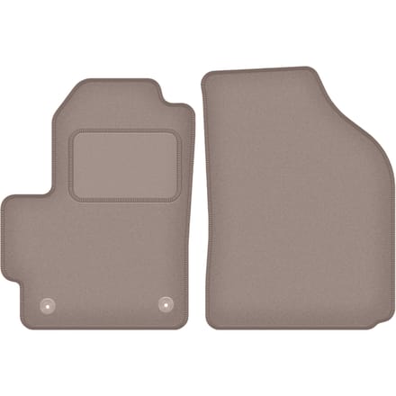 Beige voormatten voor: Chevrolet Matiz hatchback (2004-2009)