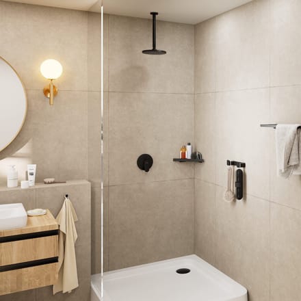 Hansgrohe Vernis Blend - Plafondaansluiting 30 cm, mat zwart 27805670