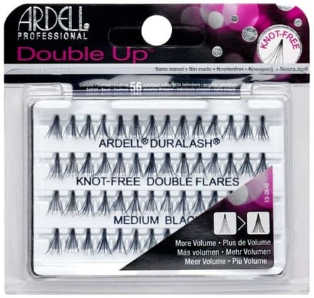 Ardell Double Up Knot Free Double Flares Short Medium Black 56 st