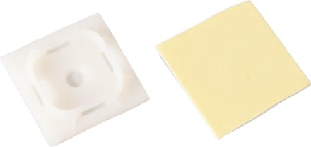 Kortpack - Witte plakzadels - 40mm x 40mm - Wit - 100 stuks per verpakking - (099.8956)