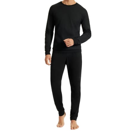 Uncover by Schiesser Lange pyjama - Heren Pyjamaset - zwart
