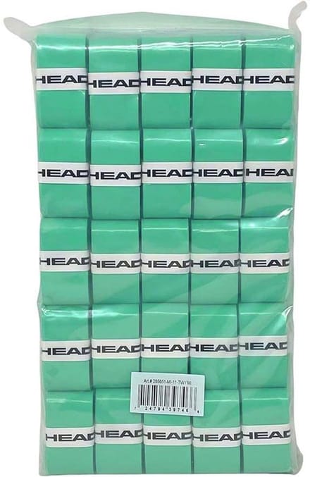 Head Prime Tour - Overgrip - Tackiness - Comfort - groen - 50 stuks