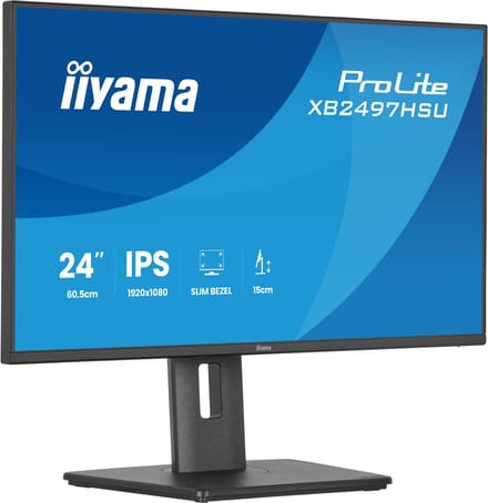 iiyama ProLite XB2497HSU-B1 - 24 inch - Full HD - IPS - USB-Hub (4x) - Verstelbaar