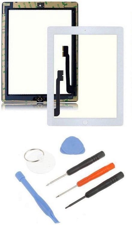 iPad 3 scherm digitizer touchscreen wit