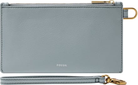 FOSSIL polstasje accessoiretas Gift Wristlet Smokey Blue blauwgrijs