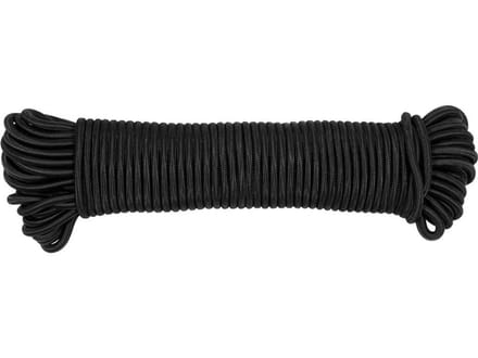 Vorel - Elastisch Rubberkoord - 8 mm x 30 m - Zwart - Professioneel