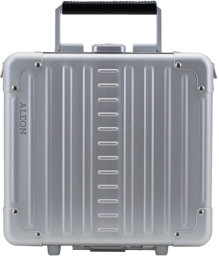 Aleon Diversty-cosmeticaBeautycase van aluminium, 27 cm - 7 L - Open - platinum