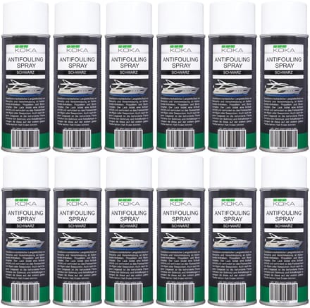12x Antifouling Spray Zwart