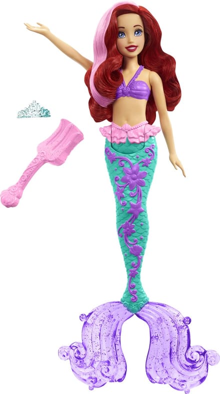 Mattel Disney Princess Color Splash Ariel zeemeerminpop Tienerpoppen