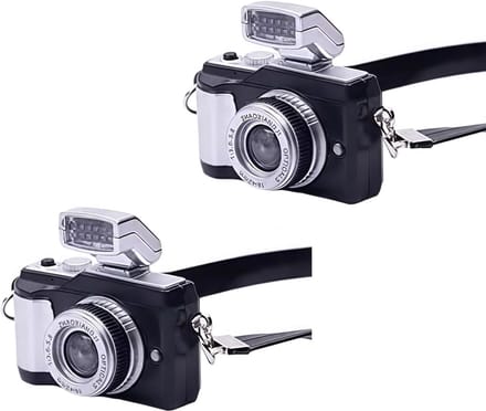 Mini Camera Ornament - Decoratie Accessoires - Poppenhuis Display - Schaal 1:4 - 2.5 cm - Zwart