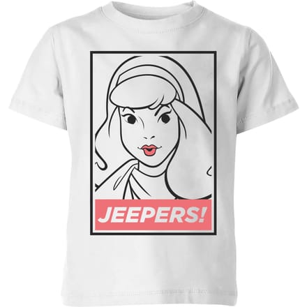 Scooby Doo Jeepers! Kids' T-Shirt - White - 122/128 (7-8 jaar)
